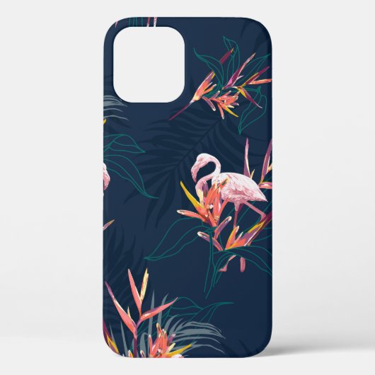 ハワイ・トロピカル・フラミンゴとパラダイス・フロの鳥 Case-Mate iPhoneケース (裏面)