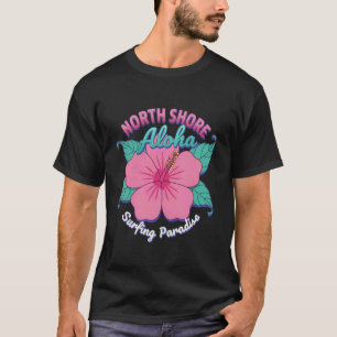 ハワイ ノースショア サーファーズパラダイス サーフィン ハイビスカス Tシャツ