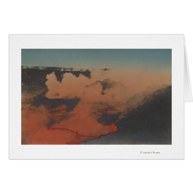 ハワイ – ハワイのキラウエア火山の景色 (正面横)