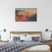 ハワイ – ハワイのキラウエア火山の景色 キャンバスプリント (インサイチュ (寝室))