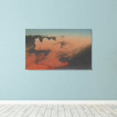 ハワイ – ハワイのキラウエア火山の景色 キャンバスプリント (インサイチュ (ウッドフロア))