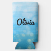 ハワイ |ハワイアンフラダンサーパーソナライズされた スリム缶クーラー (裏面)