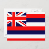 ハワイ/ハワイアン州旗 ポストカード (正面/裏面)