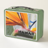 ハワイ・バードオブパラダイスプラントフラワー メタルランチボックス (裏面)