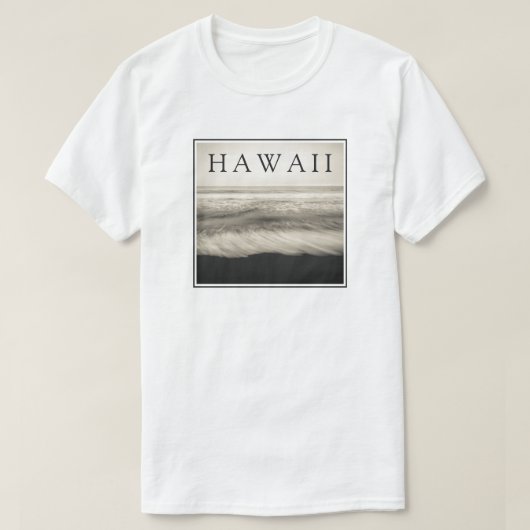 ハワイ・ビッグアイランドの海岸 Tシャツ (デザイン正面)