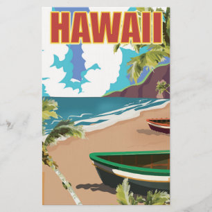 ハワイ ビンテージ 旅行ポスター 便箋