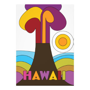 ハワイ ビンテージ 1960年代スタイル 旅行ポスター フォトプリント
