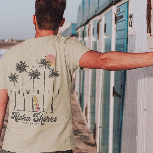 ハワイ ビーチ サーファー サマー バケーション Tシャツ