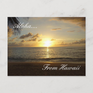 ハワイ ビーチ 3, アロハ...., ハワイより ポストカード