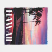 ハワイ フリースブランケット (正面(横))