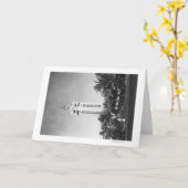 ハワイ・ホノルル – ザアロハタワー写真 カード (黄色い花)