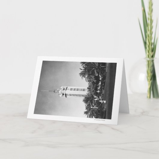 ハワイ・ホノルル – ザアロハタワー写真 カード (正面)