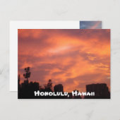 ハワイ，ホノルル ポストカード (正面/裏面)