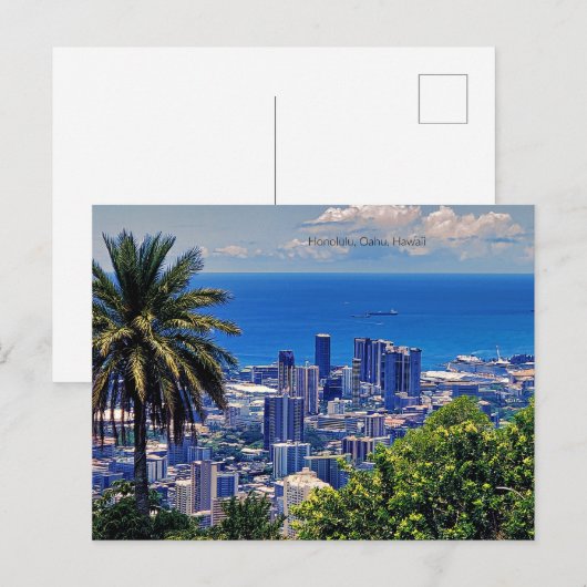 ハワイ,ホノルル ポストカード (正面/裏面)