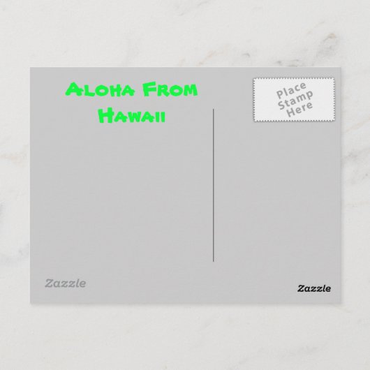 ハワイ ポストカード (裏面)
