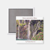 ハワイ・マウイの花の滝 マグネット (正面/裏面)