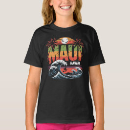 ハワイ・マウイ島のハロウィン・サーフィンウィッチ Tシャツ