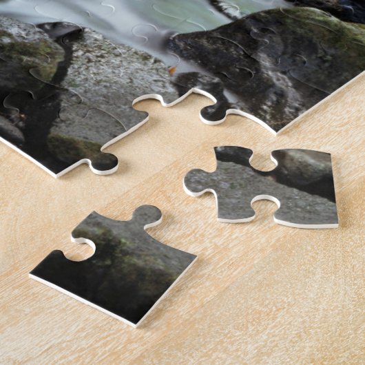 ハワイ·マウイ·ア滝がブループールに流れ込む ジグソーパズル (側面)