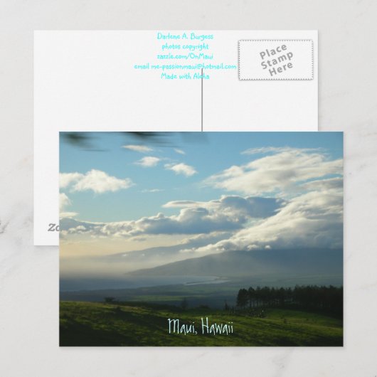 ハワイ，マウイ ポストカード (正面/裏面)