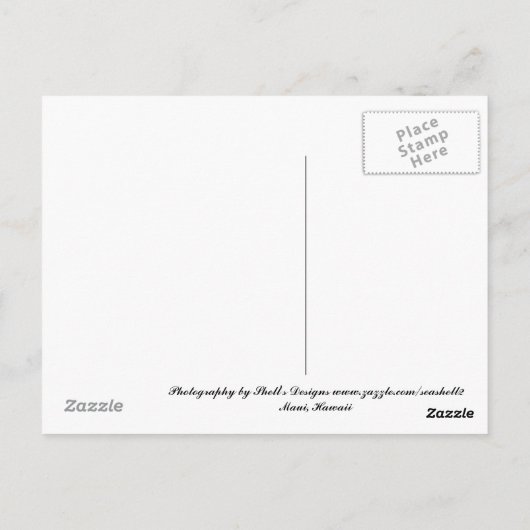 ハワイ，マウイ ポストカード (裏面)