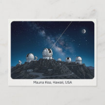 ハワイ マウナケア USA 星空観察 旅行のはがき