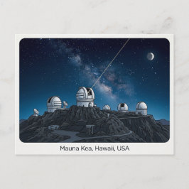ハワイ　マウナケア　USA　星空観察　旅行のはがき ポストカード