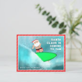 ハワイ メレカリキマカ クリスマス ポストカード (スタンド正面)