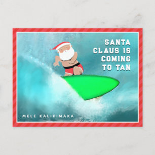 ハワイ メレカリキマカ クリスマス ポストカード