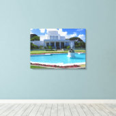 ハワイ・モルモン寺院 キャンバスプリント (インサイチュ (ウッドフロア))