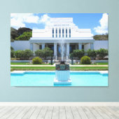 ハワイ・モルモン寺院 キャンバスプリント (インサイチュ (ウッドフロア))