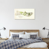 ハワイ，モロカイ キャンバスプリント (インサイチュ (寝室))