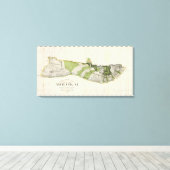 ハワイ，モロカイ キャンバスプリント (インサイチュ (ウッドフロア))