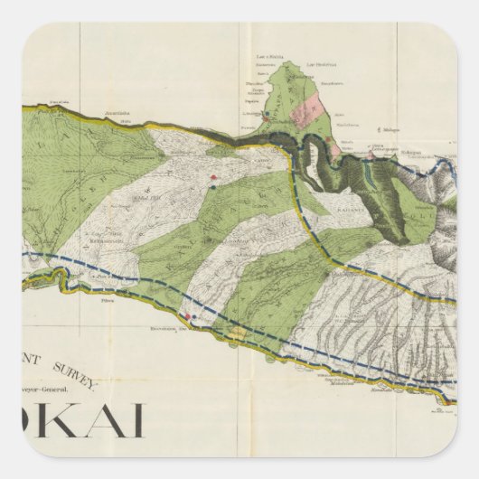 ハワイ，モロカイ スクエアシール (正面)