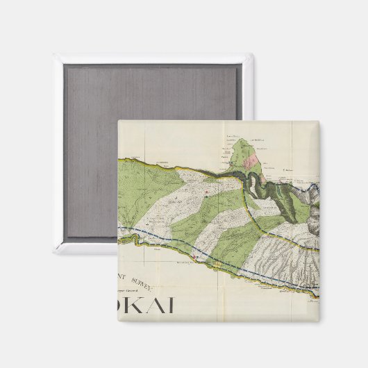 ハワイ，モロカイ マグネット (正面/裏面)