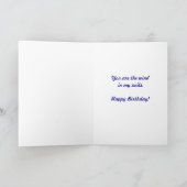 ハワイ・ラハイナの帆船，誕生日 カード (内部)