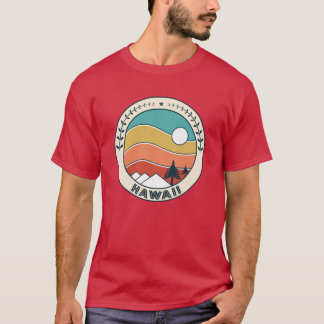 ハワイ レトロ ビンテージ サンセット ハワイ 山 お土産 Tシャツ