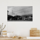 ハワイ – ワイキキシアターブロックの眺め ポスター (キッチン)