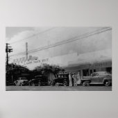 ハワイ – ワイキキシアターブロックの眺め ポスター (正面)