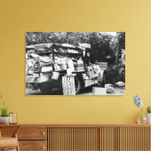 ハワイ – 先住民野菜ワゴンのビュー キャンバスプリント (インサイチュ (リビング))