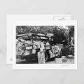 ハワイ – 先住民野菜ワゴンのビュー ポストカード (正面/裏面)