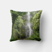 ハワイ-楽園のビーチ及び滝 クッション (裏面)