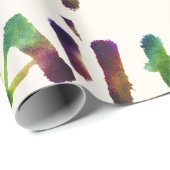 ハワイ – 水彩レタリング書道ハワイ ラッピングペーパー (ロールコーナー)