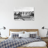 ハワイ – 海岸のフキラウの網の眺め キャンバスプリント (インサイチュ (寝室))