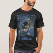 ハワイ 溶岩 花 自然 アート 美しさ Tシャツ (正面)