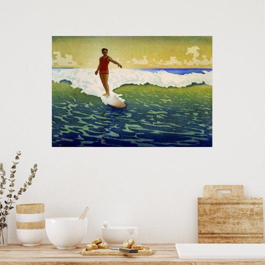 ハワイ – Charles William Bartlett - 1918 ポスター (キッチン)