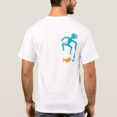 ハワイGlyphishermanのティーの肩のデザイン Tシャツ (裏面)