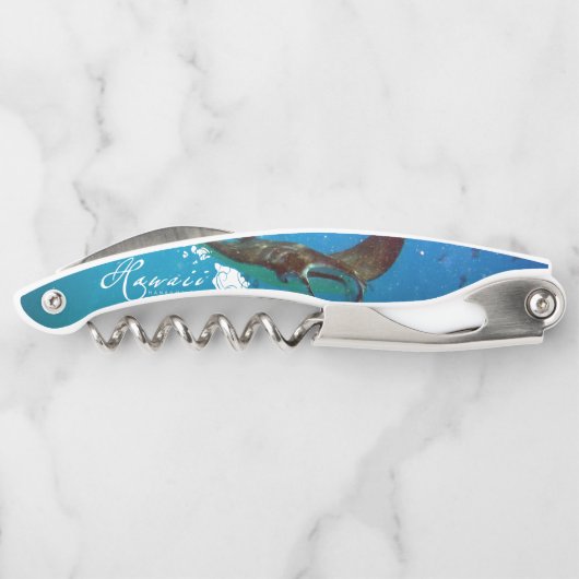 ハワイHanauma湾のオニイトマキエイ ソムリエナイフ (裏面)