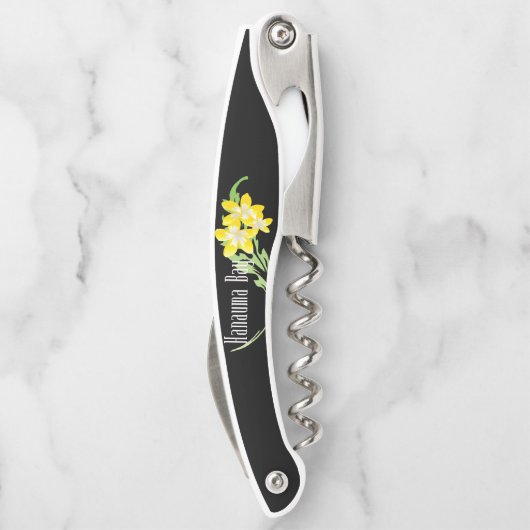 ハワイHanauma湾のプルメリアの花 ソムリエナイフ (裏面)