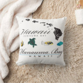 ハワイHanauma湾のメインの生命 クッション (ブランケット)
