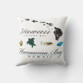 ハワイHanauma湾のメインの生命 クッション (裏面)